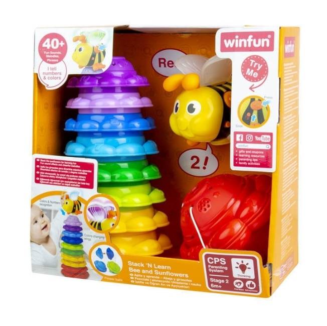 le3ab-8b464231e6e433_primary Winfun Stack 'N Learn Bee and Sunflowers