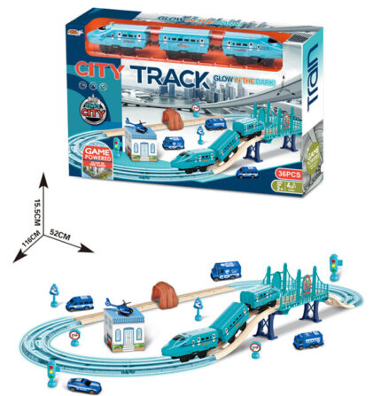 TRACK SET W/SOUND W/OUT 4*AAA BATTERIES W.BX