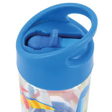 STEPHEN JOSEPH DINO FLIP TOP BOTTLE IN BLUE