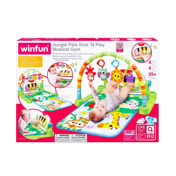 Winfun Jungle Pals Kick N Play Musical Gym for Babies
