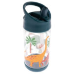 Stephen Joseph, Kids Water Bottle with Flip Cap, 300ml BPA Free Tritan - Dino