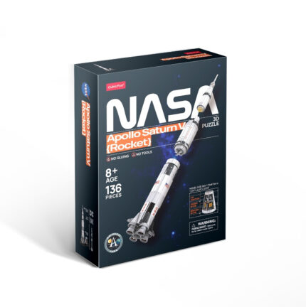 CubicFun Nasa Apollo saturn shuttle 3D Puzzle, 35.5X17X81.5cm 136 pcs