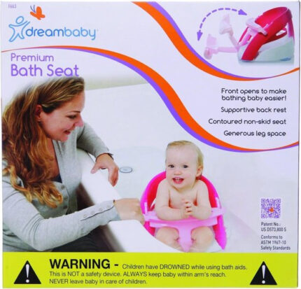 Dreambaby Bath seat with Handy Scoop - Pink