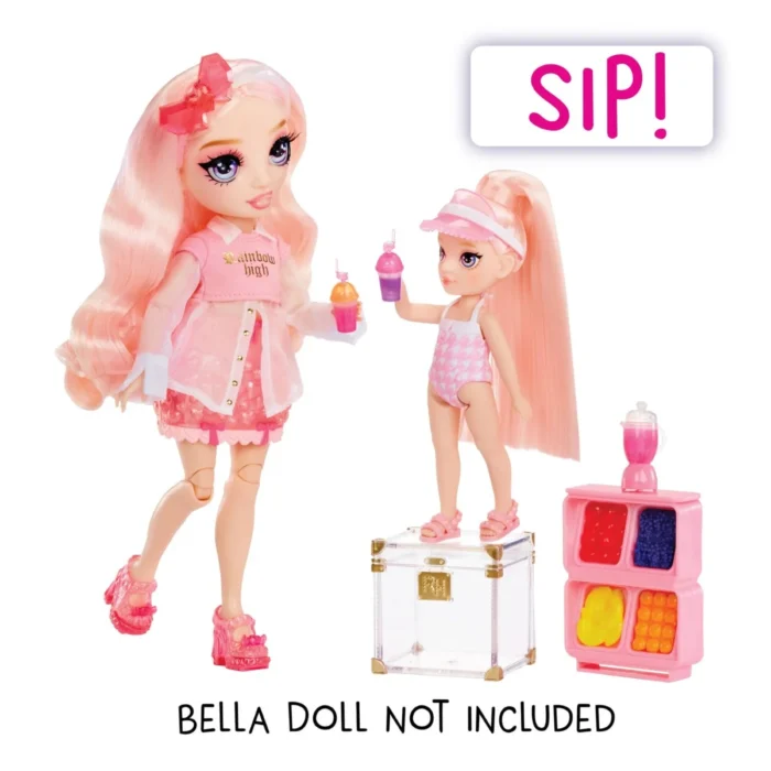 Rainbow High Little Pool Day with Blush – Playset with Rainbow Slide and Littles Doll