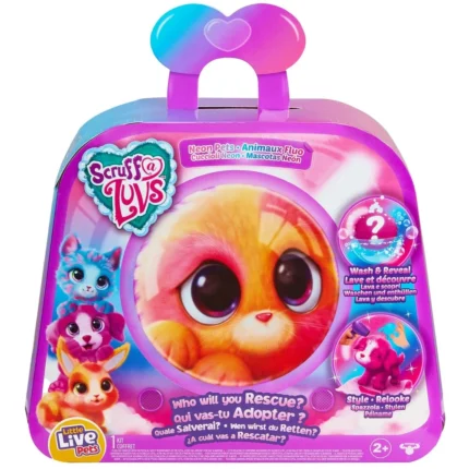Scruff-a-Luvs Neon Pets – Rescue Pet Single Pack
