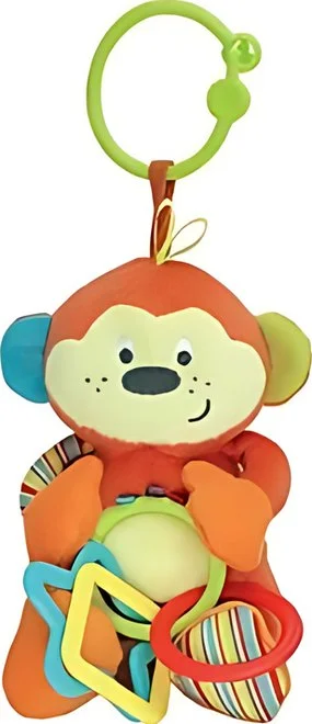 Winfun Cheeky Chimp Rattle with Rings