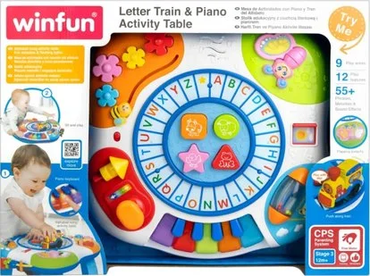 Winfun Letter Train & Piano Activity Table