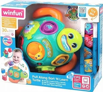 Winfun Pull Along Sort 'N Learn Turtle