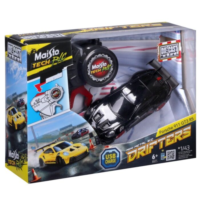 Maisto Tech 1:43 Die-Cast Mini Metal RC Drifter Porsche 911 GT3 RS - Image 7