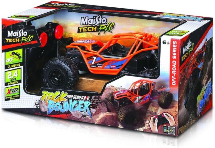 Maisto Tech R/C Rock Bouncer 8" Off-Road Buggy (2.4 GHz) – Orange - Image 2