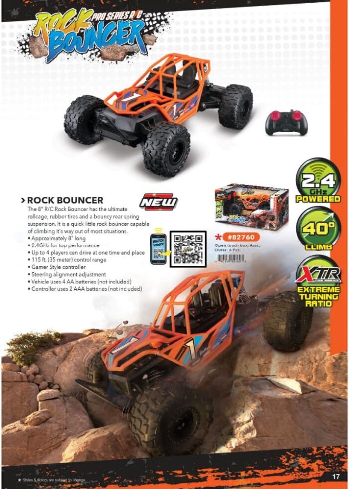 Maisto Tech R/C Rock Bouncer 8" Off-Road Buggy (2.4 GHz) – Orange - Image 5