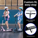 AERO A5 Folding 2-Wheel Kick Scooter with LED Wheels