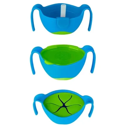 b.box Bowl + Straw with Snack Insert