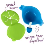 b.box Bowl + Straw with Snack Insert