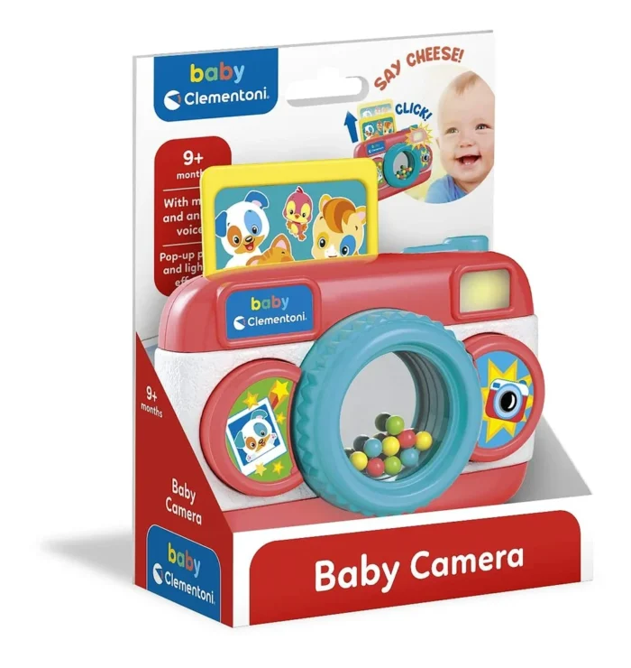 Baby Clementoni Baby Camera – Musical Toy Camera with Animal Sounds (9+ Months)