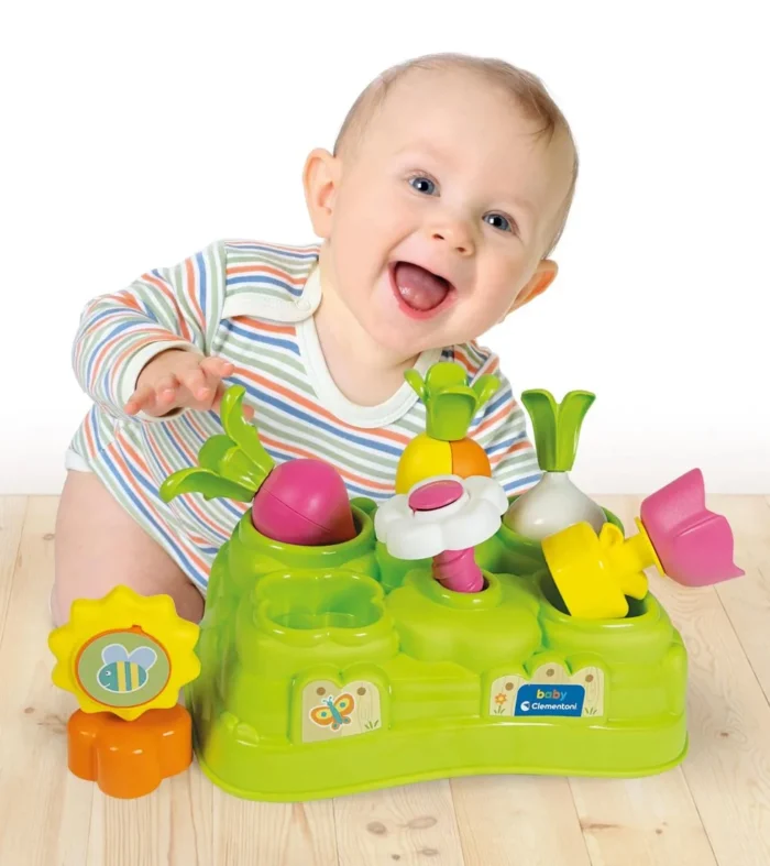 Baby Clementoni Baby Garden – Shape Sorting Activity Garden (10–36 Months)