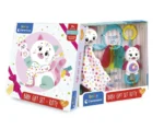Baby Clementoni Baby Gift Set Kitty – Newborn Gift Box (Comforter, Rattle & Teether), 0+ Months