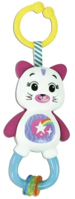 Baby Clementoni Baby Gift Set Kitty – Newborn Gift Box (Comforter, Rattle & Teether), 0+ Months