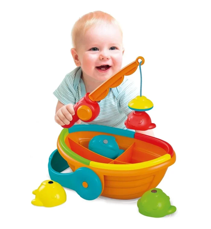 Baby Clementoni Colour Fishing Game – Magnetic Fishing Bath & Play Toy (12–36 Months)