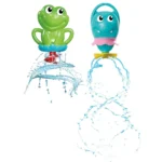 Baby Clementoni Happy Shower Water Friends – Frog & Hippo Bath Toys (6+ Months)