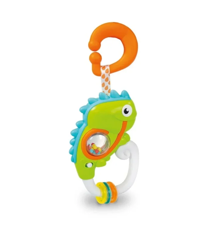 Baby Clementoni Interactive Chameleon Rattle – Musical Hanging Baby Toy (3+ Months)