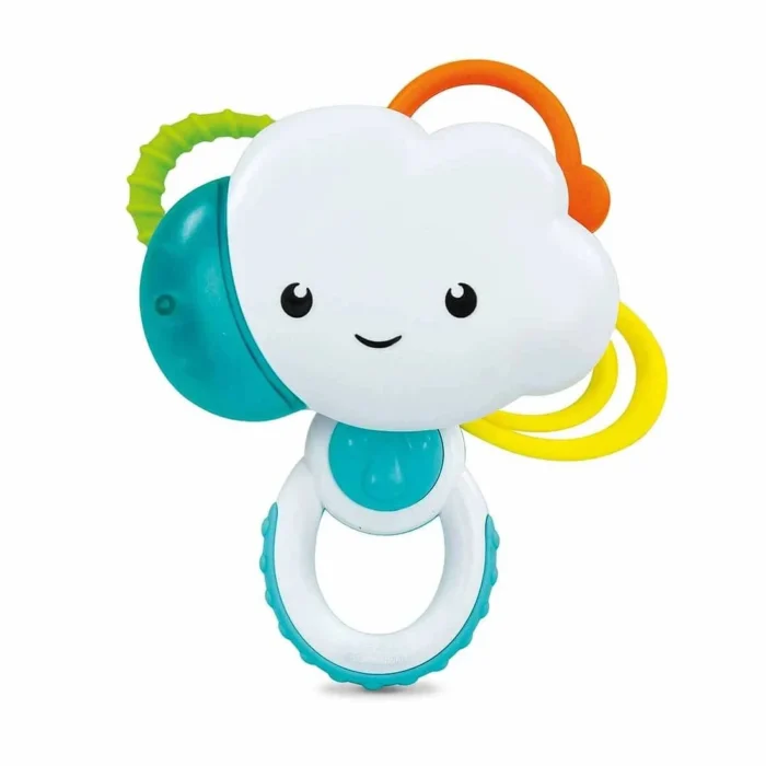 Baby Clementoni Rainy Cloud Rattle – Sensory Sound Rattle for Babies (3+ Months)