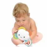 Baby Clementoni Rainy Cloud Rattle – Sensory Sound Rattle for Babies (3+ Months)