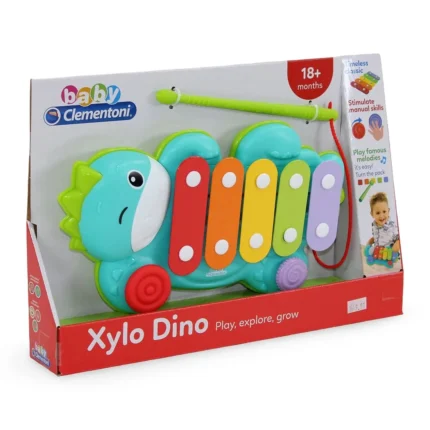 Baby Clementoni Xylo Dino – Dinosaur Xylophone Musical Toy (18+ Months)