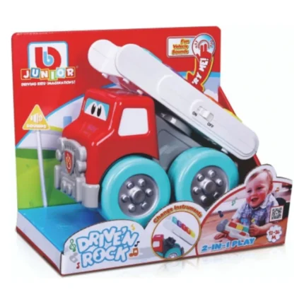 BB Junior Drive 'N Rock Fire Truck with Piano