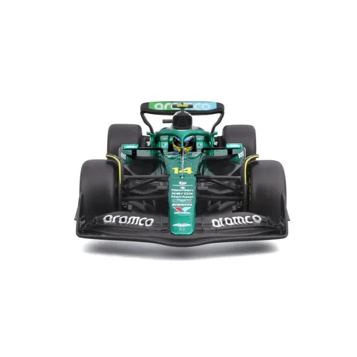 Bburago 1:24 Aston Martin Aramco AMR25 #14 Fernando Alonso with Helmet