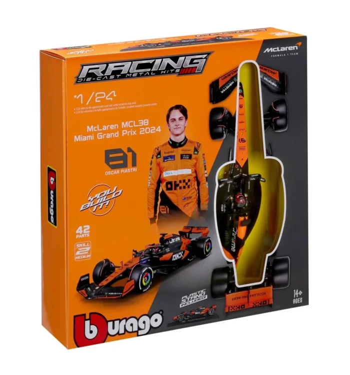 Bburago 1:24 Model Kit McLaren MCL38 #81 Oscar Piastri