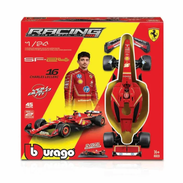 Bburago 1:24 Model Kit Scuderia Ferrari SF-24 #16 Charles Leclerc