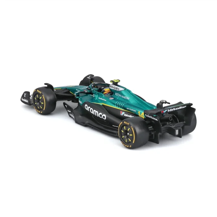 Bburago 1:43 Aston Martin Aramco AMR25 #14 Fernando Alonso with Helmet