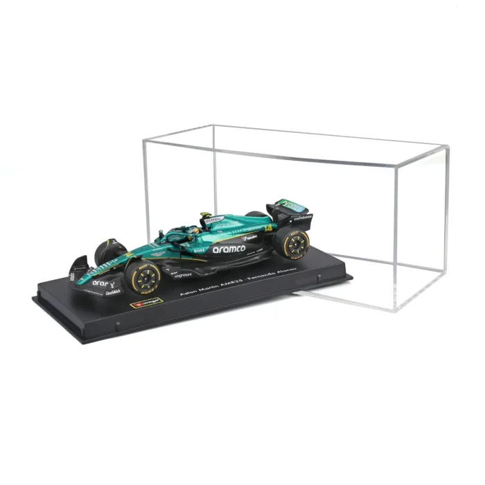 Bburago 1:43 Aston Martin Aramco AMR25 #14 Fernando Alonso with Helmet