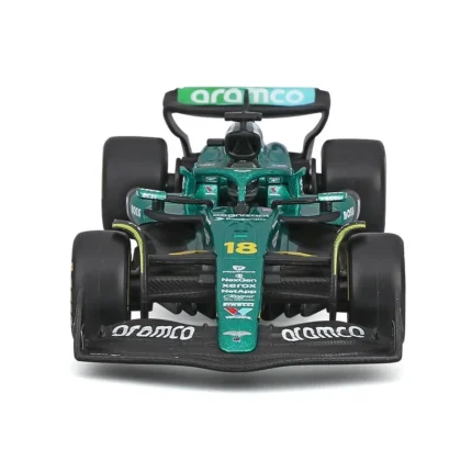 Bburago 1:43 Aston Martin Aramco AMR25 #18 Lance Stroll with Helmet &