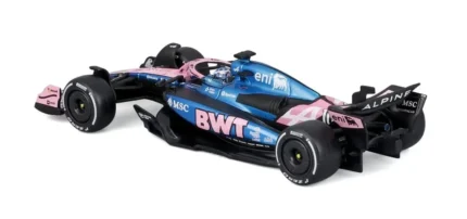 Bburago 1:43 BWT Alpine A525 #10 Pierre Gasly with Helmet & Display Ca