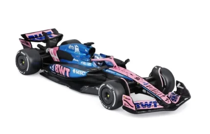 Bburago 1:43 BWT Alpine A525 #10 Pierre Gasly with Helmet & Display Ca