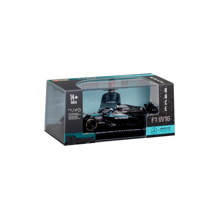 Bburago 1:43 Mercedes-AMG Petronas F1 W16 #63 George Russell with Helm