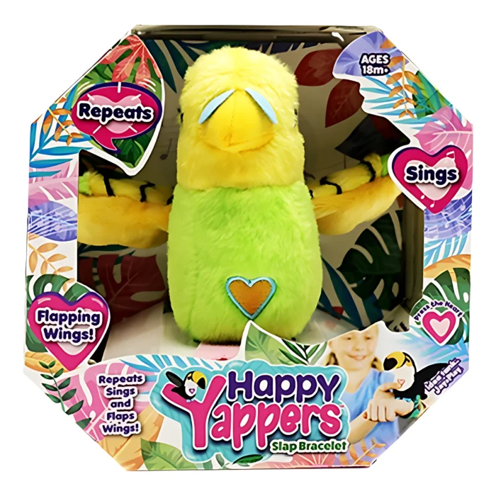 Happy Yappers Green Parakeet