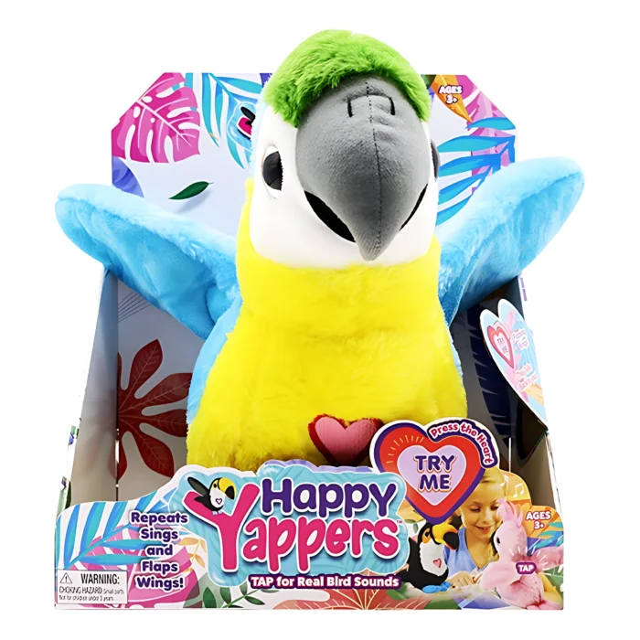 Happy Yappers Large Blue Parrot