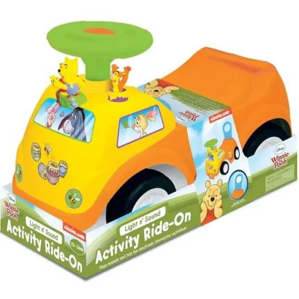 Kiddieland Disney Winnie the Pooh Drive Along Lights 'n' Sounds Activity Ride-On