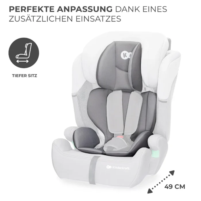 Kinderkraft COMFORT UP i-Size Car Seat (76–150 cm) – Grey