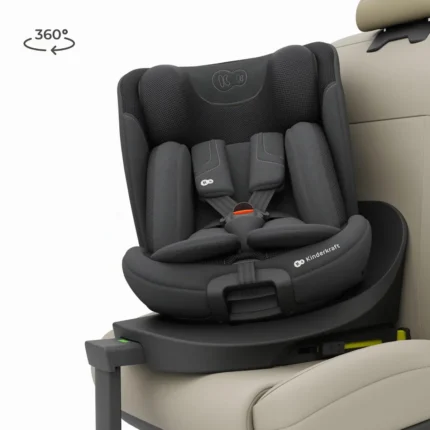 Kinderkraft I-360 2 PRO i-Size 4-in-1 Rotating Car Seat (40–150 cm) – Black