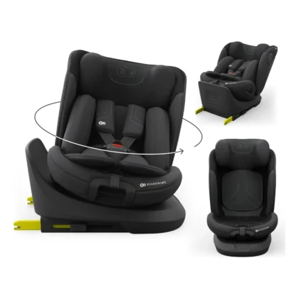 Kinderkraft I-GROW 2 PRO i-Size Car Seat (40–150 cm) – Black