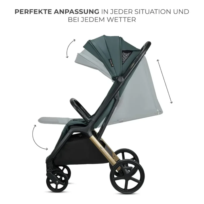 Kinderkraft LOOM Lightweight Auto-Folding Stroller – Green