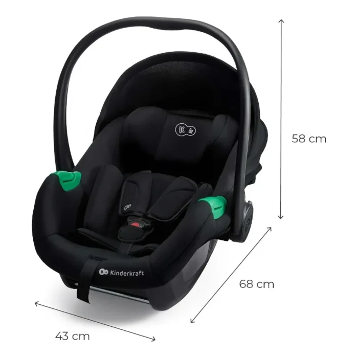 Kinderkraft MINK PRO 2 i-Size Infant Car Seat (40–87 cm) – Black