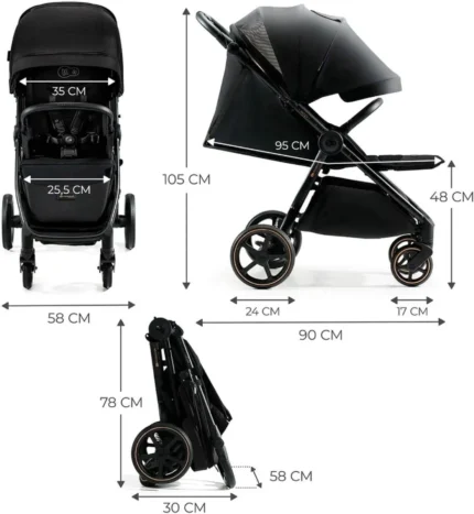 Kinderkraft MITZY Pushchair – Black