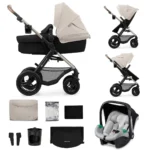 Kinderkraft MOOV 2 Air 3-in-1 Travel System – Moonlight Grey