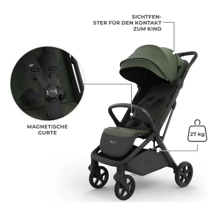 Kinderkraft NUBI 3 Stroller – Green