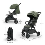 Kinderkraft NUBI 3 Stroller – Green